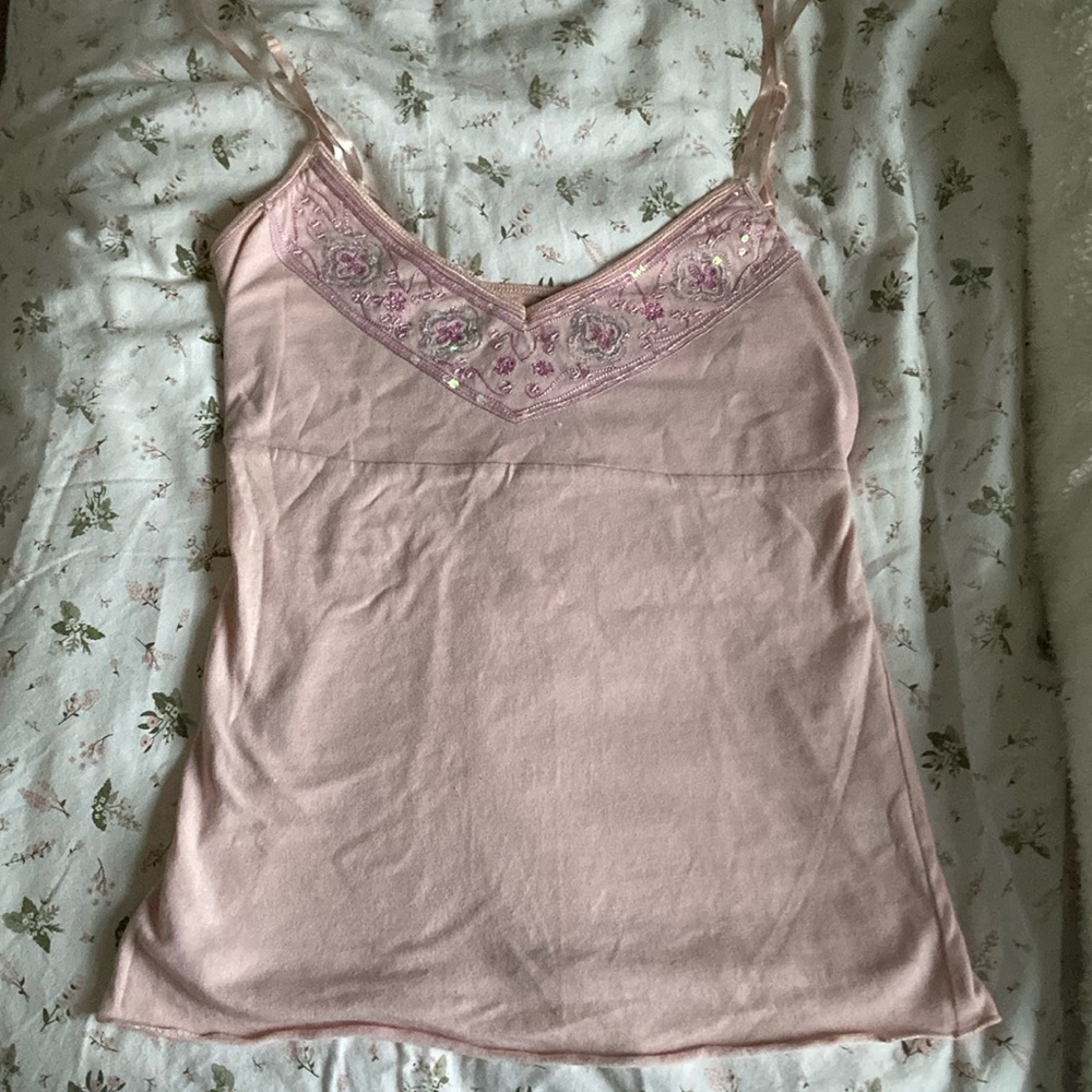Women top/Size M-L/Color: Light Pink - 100% Cotton